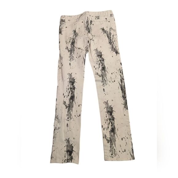 Revolve April May white & black paint splatter denim‎ jeans women size 28 - Picture 2 of 7